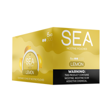 SEA Nicotine Pouches Lemon 5-pack with 6mg nicotine.