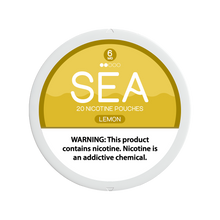 SEA Nicotine Pouches Lemon can with 6mg nicotine. 