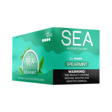 SEA Nicotine Pouches Triple Spearmint 5-pack with 12mg nicotine.