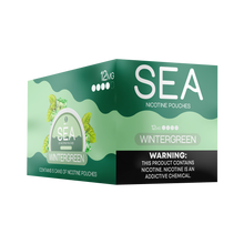 SEA Nicotine Pouches Wintergreen 5-pack with 12mg nicotine.
