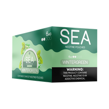 SEA Nicotine Pouches Wintergreen 5-pack with 6mg nicotine. Tobacco-free pouches with nicotine.